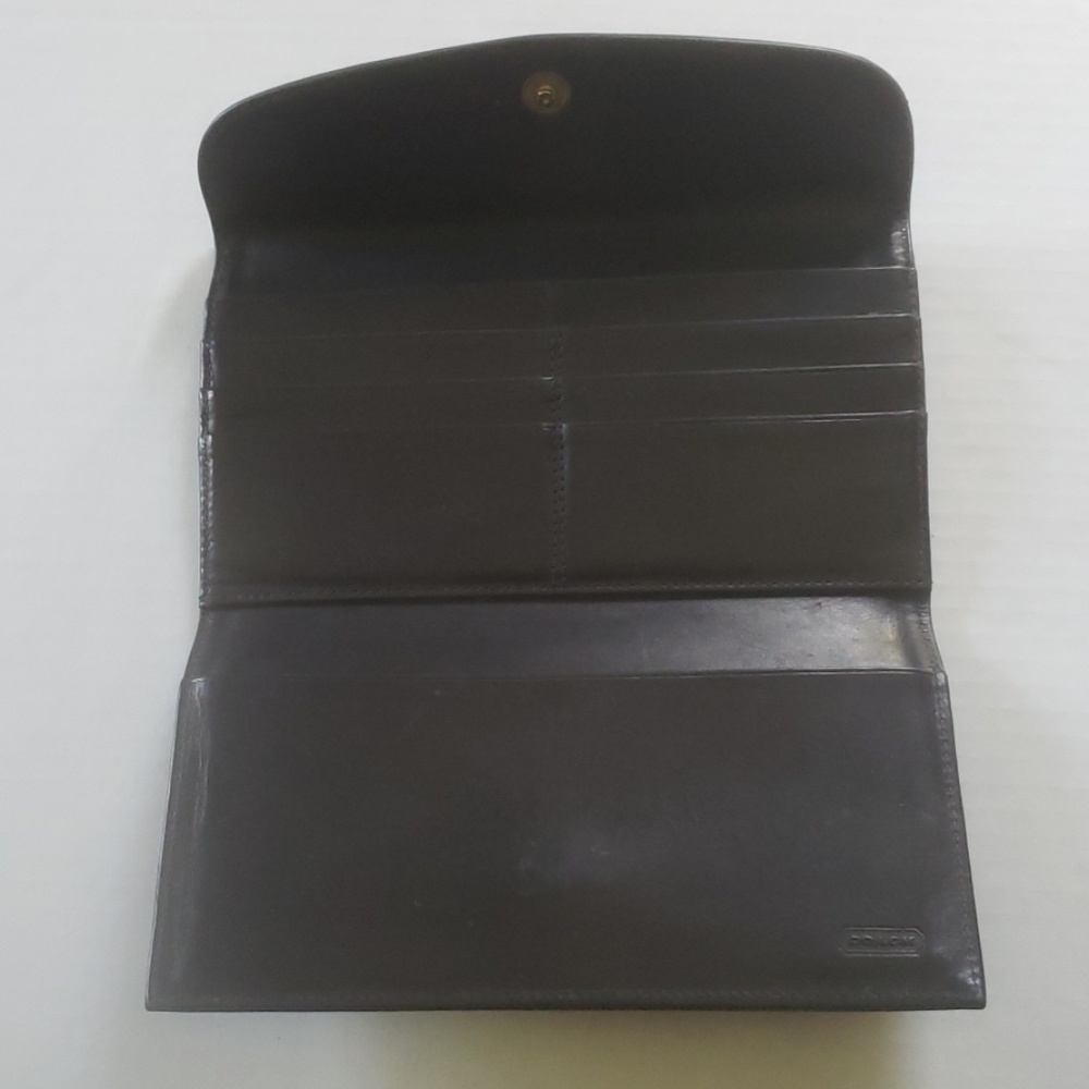 Black Leather Coach Wallet